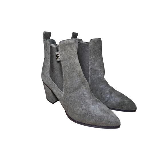 Michael Kors Ella Suede Chelsea Boot Olive Pull On Excellent 6 M - Picture 3 of 7